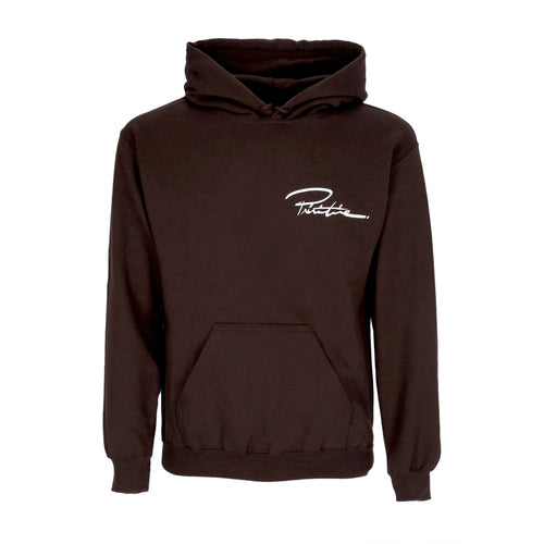 PRIMITIVE Felpa Cappuccio Uomo Open Arms Hoodie Brown da uomo