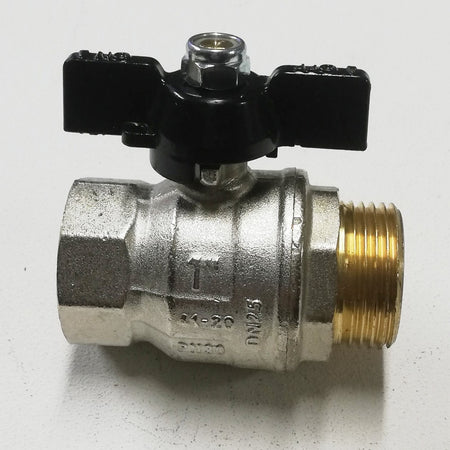 Enolgas valvola sfera saracinesca 3/4" MF leva corta nera