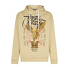 VISION OF SUPER Felpa Leggera Cappuccio Uomo Rock Mather Hoodie Sand da uomo