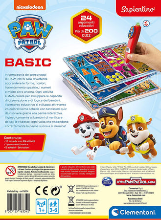 Clementoni- Sapientino Basic Paw Patrol 16334
