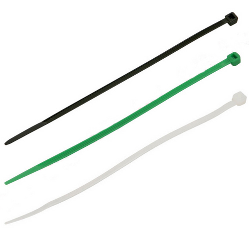 FASCETTA A STRAPPO PER CABLAGGIO MM 7,6 x 360- NERO -