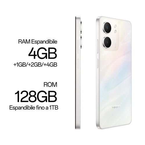 OPPO A5x 4+128GB 6.67 4G Laser White DS ITA
