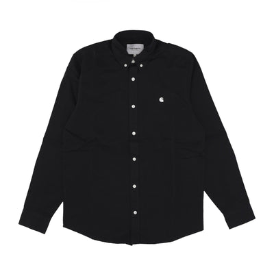 CARHARTT WIP Camicia Manica Lunga Uomo L/s Madison Shirt Black/wax da uomo