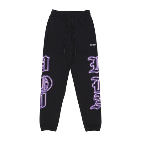 PHOBIA Pantalone Tuta Leggero Uomo Gothic Sk Print Pant Black da uomo
