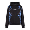 PHOBIA Felpa Leggera Cappuccio Uomo New Lightning Hoodie Black/blue da uomo
