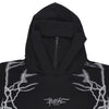PHOBIA Felpa Leggera Cappuccio Uomo New Lightning Balaclava Hoodie Black/grey da uomo