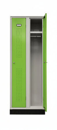 Armadio spogliatoio a 2 vani metallici cm. 60x50x175h