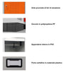 Armadio metallico per spogliatoio con piano superiore a 4 posti cm. 120x50x175h