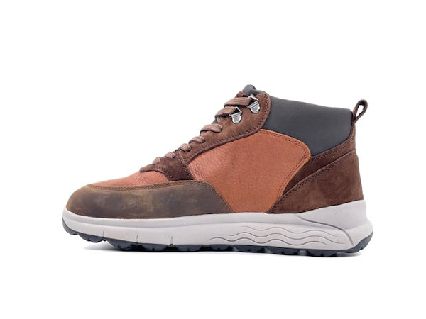 GEOX Scarponcino Uomo Spherica Cognac