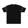 VISION OF SUPER Maglietta Uomo Racing Flames Tee Black da uomo