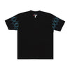VISION OF SUPER Maglietta Uomo Racing Flames Tee Black da uomo