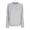 Nike Felpa Girocollo Donna W Club Fleece Crewneck Dk Grey Heather/white da donna