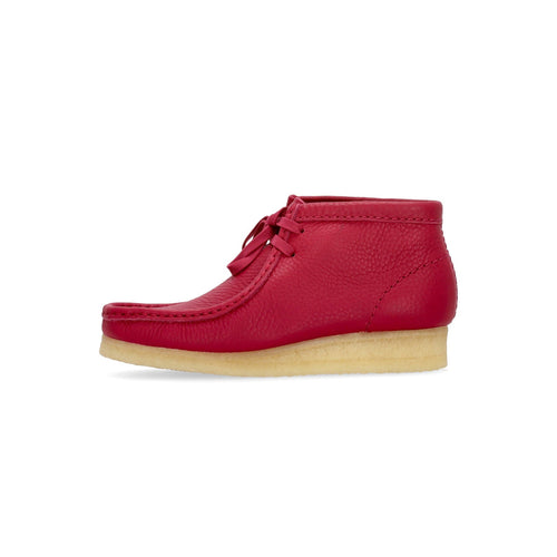 CLARKS Scarpa Lifestyle Donna W Wallabee Boot Berry Leather da donna