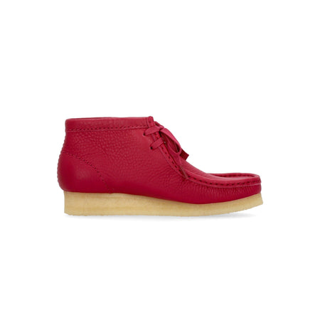 CLARKS Scarpa Lifestyle Donna W Wallabee Boot Berry Leather da donna