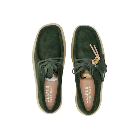 CLARKS Scarpa Lifestyle Donna W Wallabee Cup Dark Green da donna