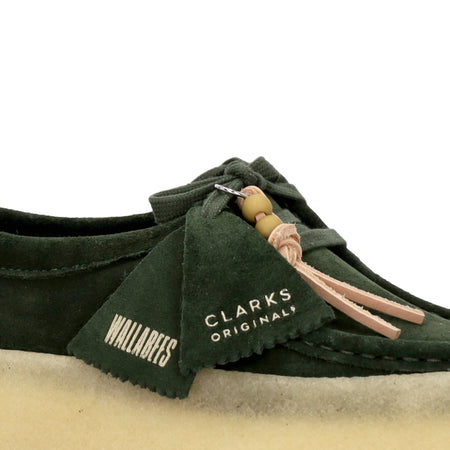 CLARKS Scarpa Lifestyle Donna W Wallabee Cup Dark Green da donna