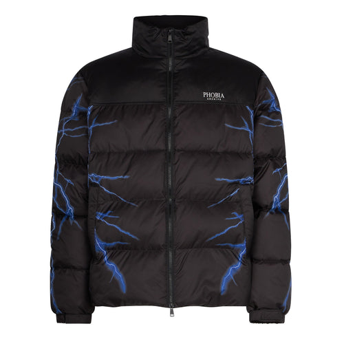 PHOBIA Piumino Uomo Puffy Jacket Black/blue da uomo