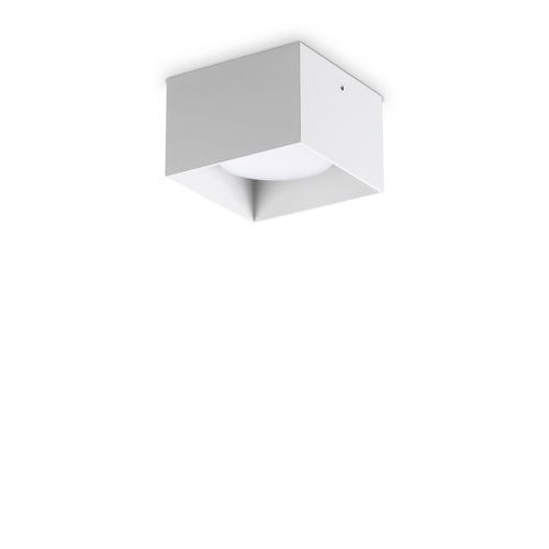 Plafoniera Contemporanea Spike Alluminio Bianco 1 Luce Gx53 15W 3000K Ip20
