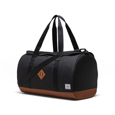 HERSCHEL Borsone Unisex Heritage Duffle Bag Black/saddle Brown da uomo