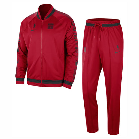 NIKE NBA Completo Tuta Uomo Nba Courtside Starting Five Dri Fit Tracksuit Chibul University Red/black da uomo