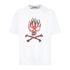 VISION OF SUPER Maglietta Uomo Skull Print Tee White/red da uomo