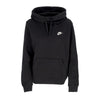 Nike Felpa Cappuccio Donna W Sportswear Club Fleece Funnel-neck Hoodie Black/white da donna