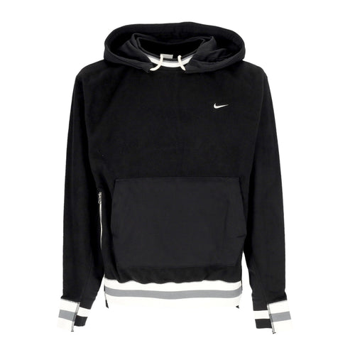 Nike Felpa Cappuccio Uomo Dri-fit Standard Issue Naos Hoodie Black/white da uomo