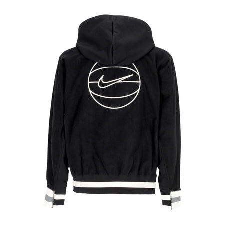 Nike Felpa Cappuccio Uomo Dri-fit Standard Issue Naos Hoodie Black/white da uomo