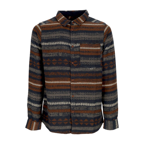 IRIEDAILY Camicia Manica Lunga Uomo Santania Shirt Marine da uomo