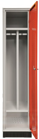 Armadietto spogliatoio a 1 posto con divisorio sporco/pulito cm. 40x50x175h