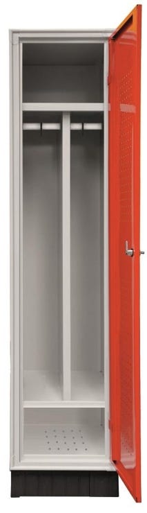 Armadietto spogliatoio a 1 posto con divisorio sporco/pulito cm. 40x50x175h
