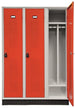 Armadio spogliatoio metallico a norma asl a 3 posti cm. 120x50x175h