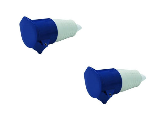 PRESA INDUSTRIALE VOLANTE BLU 2 POLI + TERRA CEE IP44 16 A 220 VOLT DF 8061114