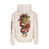 DOLLY NOIRE Felpa Cappuccio Uomo Ryu Dragon Hoodie Beige da uomo