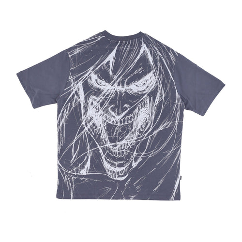 DOLLY NOIRE Maglietta Uomo Sketch Over Kimono Tee X Attack On Titan Grey da uomo
