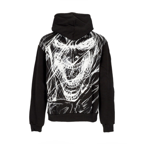 DOLLY NOIRE Felpa Cappuccio Uomo Sketch Hoodie X Attack On Titan Black da uomo