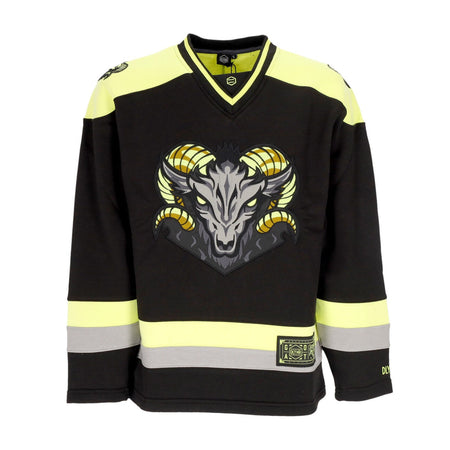 DOLLY NOIRE Felpa Tipo Hockey Uomo Goat Hockey Crewneck Black da uomo