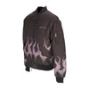VISION OF SUPER Giubbotto Bomber Uomo Flames Bomber Black/purple da uomo
