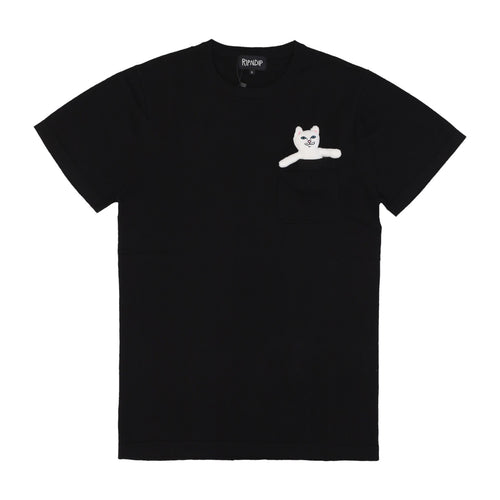 RIPNDIP Maglietta Uomo Nermy Buddy Pocket Tee Black da uomo