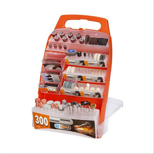 Accessori x mini trapano kit 300 pz