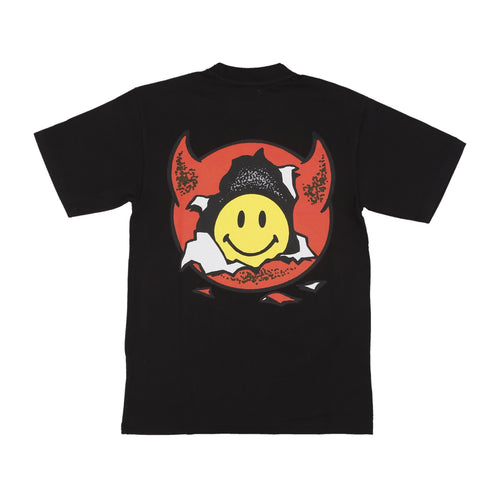 MARKET Maglietta Uomo Smiley Inner Peace Tee Washed Black da uomo