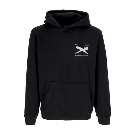 IRIEDAILY Felpa Cappuccio Uomo Rayfinger Hoodie Black da uomo