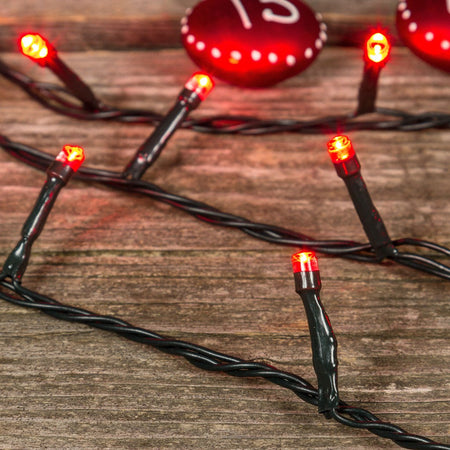 Luci di natale catena a led Rosso per interno ed esterno con controller giochi luce Ø 3 mm