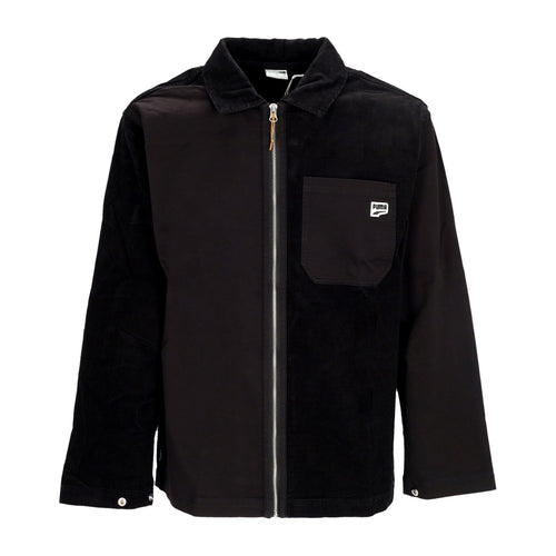 PUMA Camicia Manica Lunga Uomo Downtown Corduroy Shirt Black da uomo
