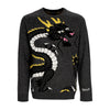 RIPNDIP Maglione Uomo Ryu Knit Sweater Black Heather da uomo
