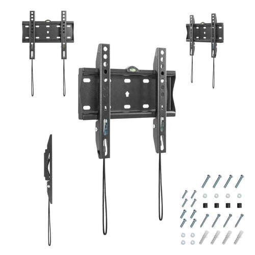 Techmade Gembird Staffa TV Da Muro Max 30kg Da 23 a 42 Fissa Black