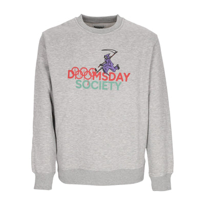 DOOMSDAY Felpa Girocollo Uomo Evil23 Crewneck Sport Grey da uomo