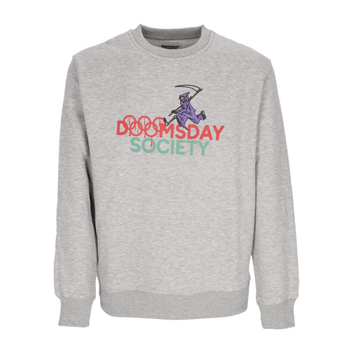 DOOMSDAY Felpa Girocollo Uomo Evil23 Crewneck Sport Grey da uomo