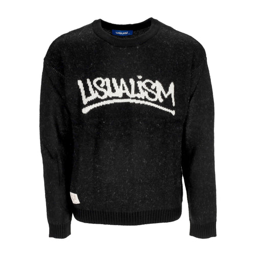 USUAL Maglione Uomo Usualism Sweater Black da uomo