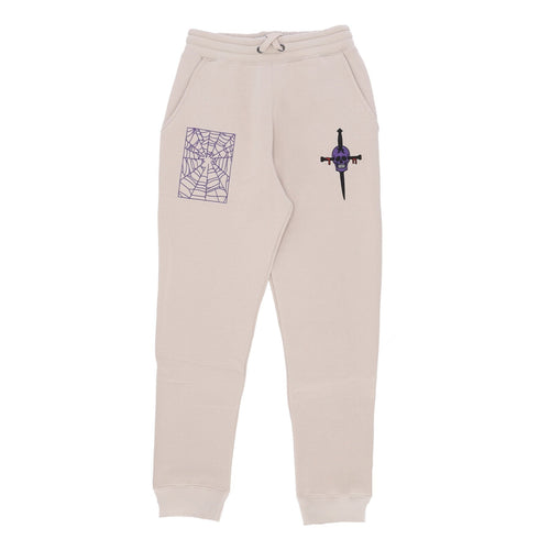 DOOMSDAY Pantalone Tuta Felpato Uomo Bloody Sweatpants Cream da uomo